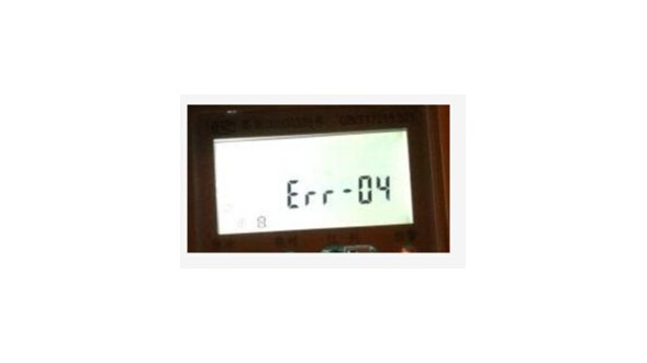 智能电表错误代码err -04代表什么意思？